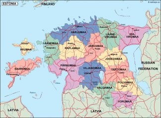 estonia political map