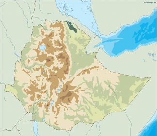 ethiopia illustrator map