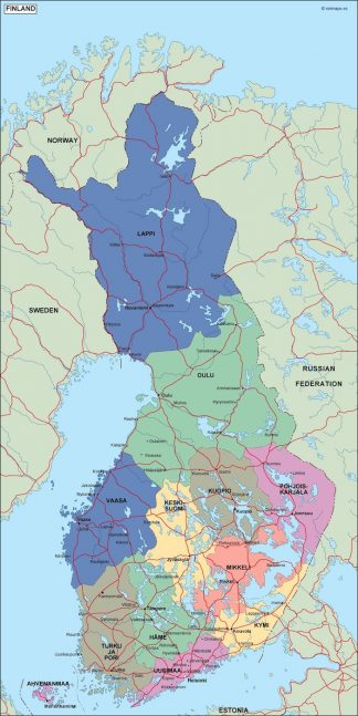 finland political map
