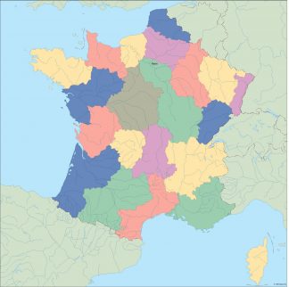 france vector map