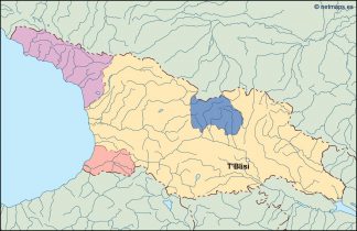 georgia vector map