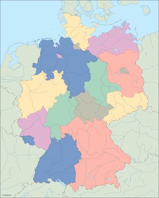 germany blind map