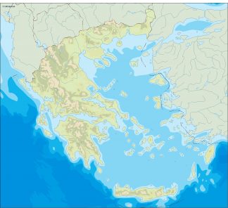 greece illustrator map