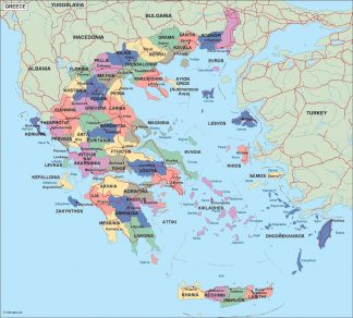 greece political map