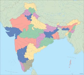 india blind map