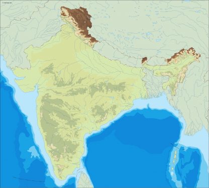 india illustrator map