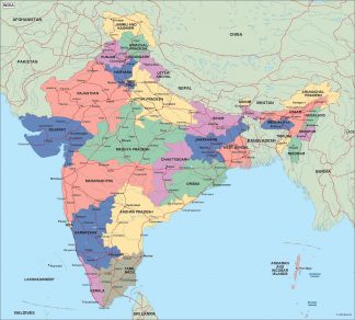 india political map