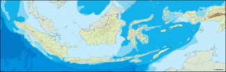 indonesia illustrator map