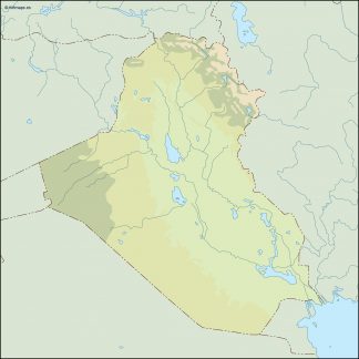 iraq illustrator map