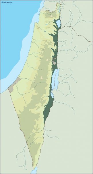 israel illustrator map