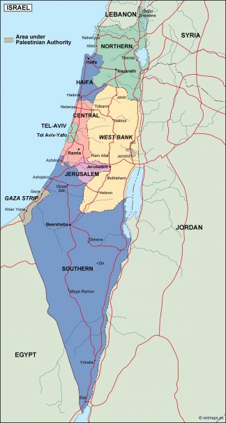 israel political map
