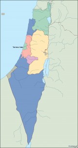 israel vector map