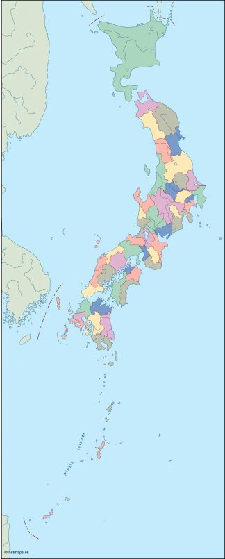 japan blind map