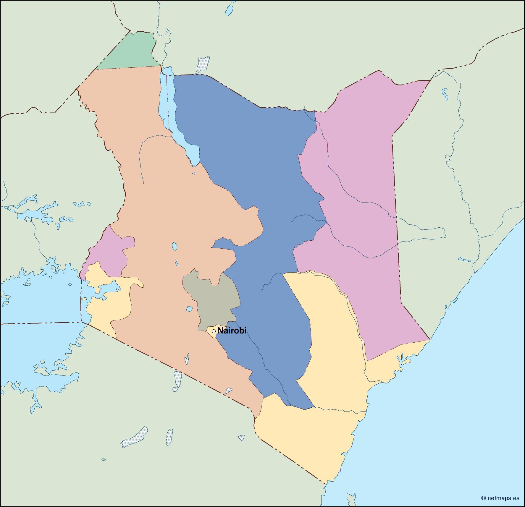 Kenya Population Map Eps Illustrator Map Vector World Maps - Gambaran