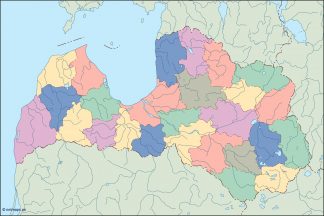 latvia blind map
