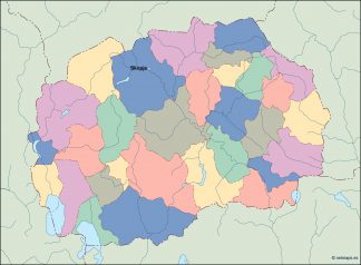 macedonia vector map