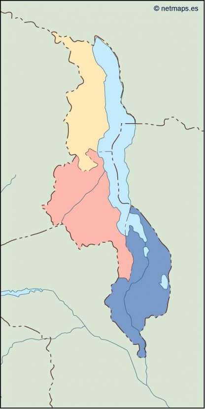 malawi blind map
