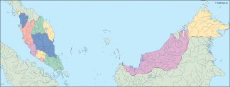 malaysia blind map