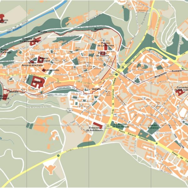 Segovia Vector map. Eps Illustrator Map | Vector World Maps