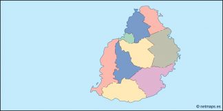 mauritius blind map