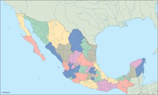 mexico blind map