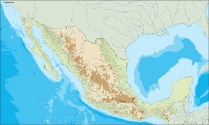 mexico illustrator map