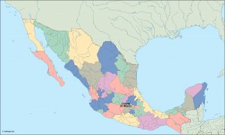 mexico vector map