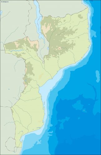 mozambique illustrator map