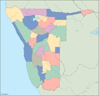 namibia blind map