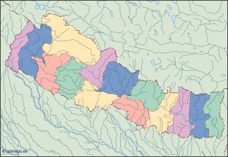 nepal blind map