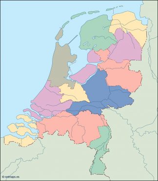 netherlands blind map