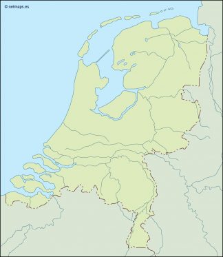 netherlands illustrator map