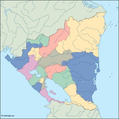 nicaragua blind map