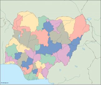 nigeria blind map