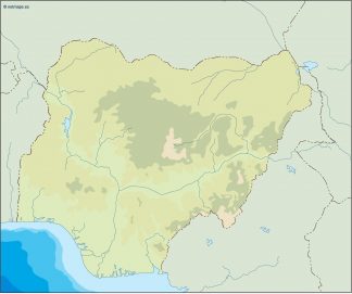 nigeria illustrator map