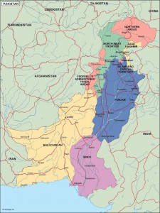 pakistan political map