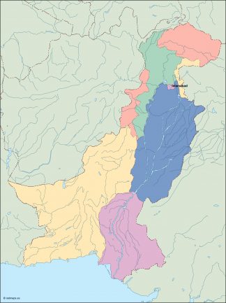 pakistan vector map