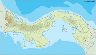 panama illustrator map