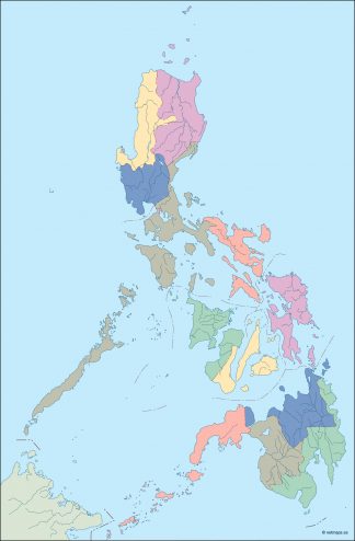 philippines blind map