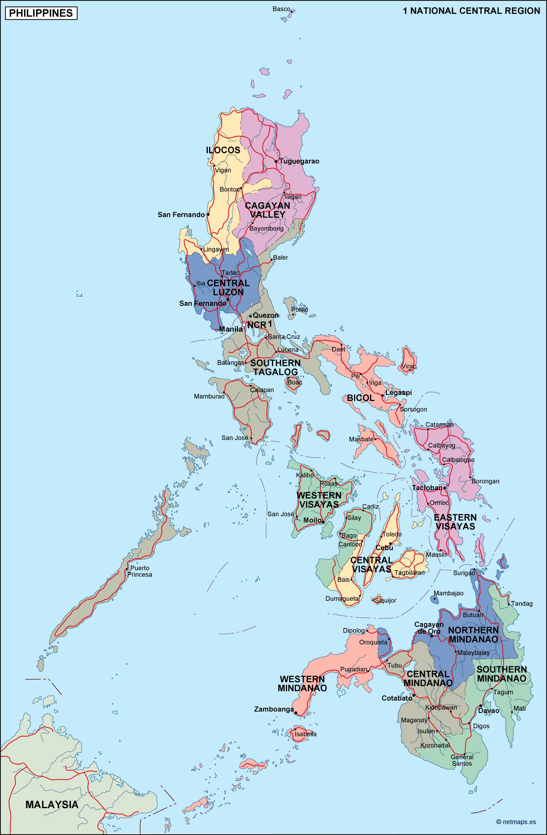 philippines-political-map-eps-illustrator-map