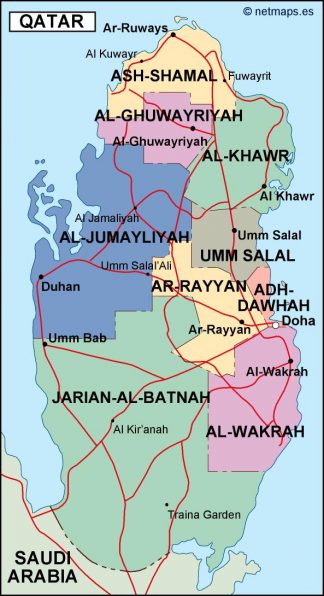 qatar political map