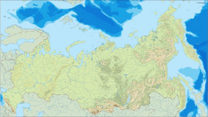 russia illustrator map