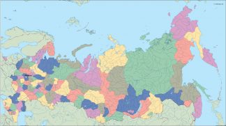 russia vector map