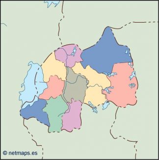 rwanda blind map
