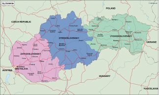 slovakia political map