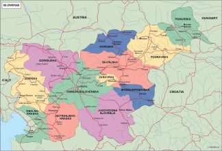 slovenia political map