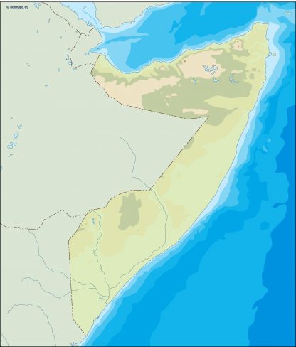 somalia illustrator map