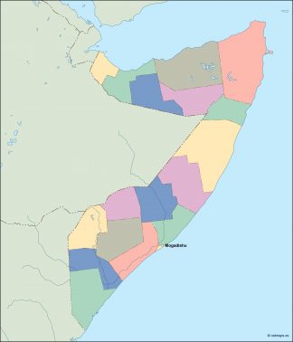 somalia vector map