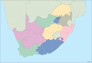 south africa vector map