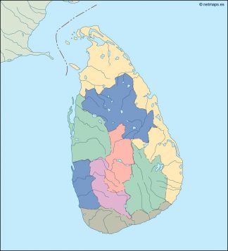 srilanka blind map